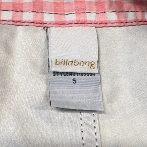 Billabong Patchwork Plaid Cargo Shorts - Brown, Green, Tan - Picture 3 of 5